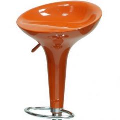 Барный стул Barneo N-100 Bomba оранжевый глянец в Лабытнанги - labytnangi.mebel24.online | фото 2