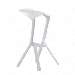 Барный стул Barneo N-227 Miura белый в Лабытнанги - labytnangi.mebel24.online | фото 1