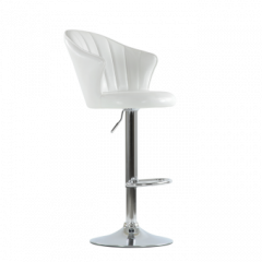 Барный стул Barneo N-31 Лидер Белый глянец в Лабытнанги - labytnangi.mebel24.online | фото