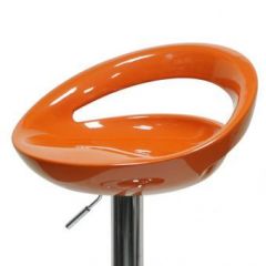 Барный стул Barneo N-6 Disco оранжевый глянец в Лабытнанги - labytnangi.mebel24.online | фото 2