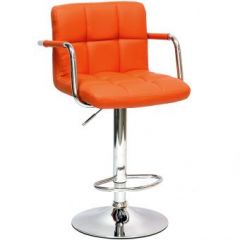 Барный стул Barneo N-69 Kruger Arm Оранжевый в Лабытнанги - labytnangi.mebel24.online | фото 1