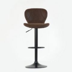 Барный стул Barneo N-86 Time / Black / VPU Brown Vintage коричневый винтаж PK970-18 в Лабытнанги - labytnangi.mebel24.online | фото 3