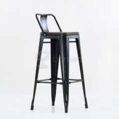Барный стул N-238 Tolix Wood style Черный в Лабытнанги - labytnangi.mebel24.online | фото 5