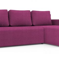 Диван угловой Алиса 3 Shaggy FUCHSIA - TEOS BLACK в Лабытнанги - labytnangi.mebel24.online | фото