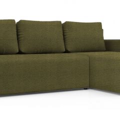 Диван угловой Алиса 3 Shaggy GREEN - TEOS BLACK в Лабытнанги - labytnangi.mebel24.online | фото