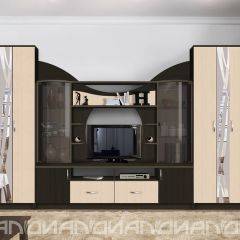 Гостиная Аллегро с 2 шкафами вариант-5 (венге/дуб белфорт) в Лабытнанги - labytnangi.mebel24.online | фото 1