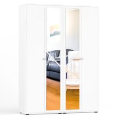 Камелия Шкаф 4-х створчатый, цвет белый, ШхГхВ 160х48х220 см., универсальная сборка, можно использовать как два отдельных шкафа в Лабытнанги - labytnangi.mebel24.online | фото