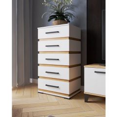 Комод КМ-1 ЛДСП Белый в Лабытнанги - labytnangi.mebel24.online | фото
