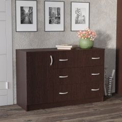 Комод Лофт (3 ящика/1 дверца) Венге в Лабытнанги - labytnangi.mebel24.online | фото