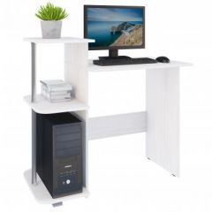 Компьютерный стол №3 (Анкор белый) в Лабытнанги - labytnangi.mebel24.online | фото