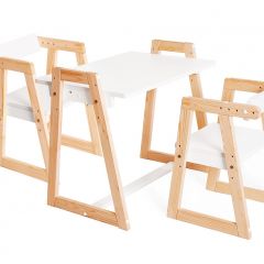 Комплект детской мебели стол и  два стула Я САМ "Лофт-Дуо" (Белый) в Лабытнанги - labytnangi.mebel24.online | фото 2