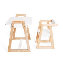 Комплект детской мебели стол и  два стула Я САМ "Лофт-Дуо" (Белый) в Лабытнанги - labytnangi.mebel24.online | фото 6
