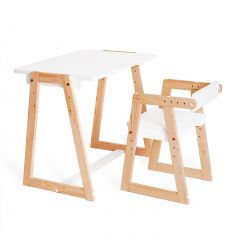 Комплект детской мебели стол и  два стула Я САМ "Лофт-Дуо" (Белый) в Лабытнанги - labytnangi.mebel24.online | фото 8