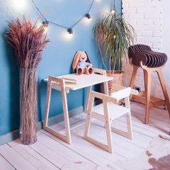 Комплект детской мебели стол и  два стула Я САМ "Лофт-Дуо" (Белый) в Лабытнанги - labytnangi.mebel24.online | фото 10