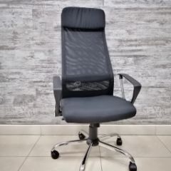 Кресло Barneo K-116 для персонала (черная ткань, черная сетка) в Лабытнанги - labytnangi.mebel24.online | фото
