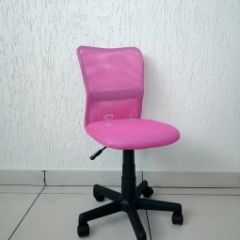 Кресло Barneo K-401 детское (розовая ткань/сетка) в Лабытнанги - labytnangi.mebel24.online | фото