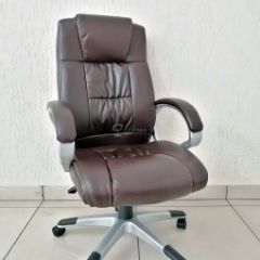 Кресло Barneo K-6 для руководителя (коричневая экокожа) в Лабытнанги - labytnangi.mebel24.online | фото