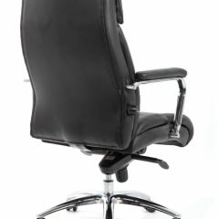 Кресло BRABIX PREMIUM "Phaeton EX-502" (кожа с компаньоном, хром, черное) 530882 в Лабытнанги - labytnangi.mebel24.online | фото 4
