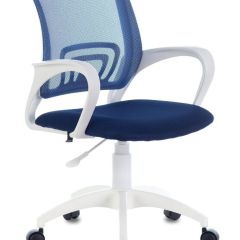 Кресло BRABIX "Fly MG-396W" (белый/темно-синее) 532399 в Лабытнанги - labytnangi.mebel24.online | фото