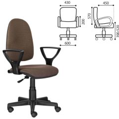Кресло BRABIX "Prestige Ergo MG-311" (ткань, коричневое) 531875 в Лабытнанги - labytnangi.mebel24.online | фото 2
