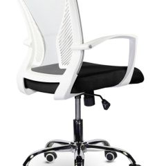 Кресло BRABIX "Wings MG-306" (пластик белый, хром, сетка, серое/черное) 532010 в Лабытнанги - labytnangi.mebel24.online | фото 4