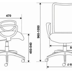 Кресло Бюрократ CH-599/DB/TW-10N тёмно-синий в Лабытнанги - labytnangi.mebel24.online | фото 3