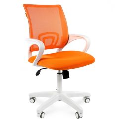 Кресло для оператора CHAIRMAN 696 white (ткань TW-16/сетка TW-66) в Лабытнанги - labytnangi.mebel24.online | фото 1