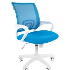 Кресло для оператора CHAIRMAN 696 white (ткань TW-43/сетка TW-34) в Лабытнанги - labytnangi.mebel24.online | фото