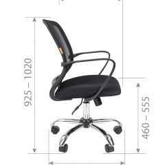 Кресло для оператора CHAIRMAN 698 хром (ткань TW 11/сетка TW 01) в Лабытнанги - labytnangi.mebel24.online | фото 7