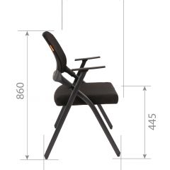 Кресло для посетителей CHAIRMAN NEXX (ткань стандарт черный/сетка DW-01) в Лабытнанги - labytnangi.mebel24.online | фото 7