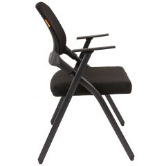 Кресло для посетителей CHAIRMAN NEXX (ткань стандарт черный/сетка DW-01) в Лабытнанги - labytnangi.mebel24.online | фото 3