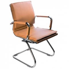 Кресло для посетителя Бюрократ CH-993-Low-V/Camel светло-коричневый в Лабытнанги - labytnangi.mebel24.online | фото