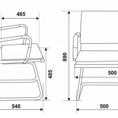 Кресло для посетителя Бюрократ CH-993-Low-V/grey серый в Лабытнанги - labytnangi.mebel24.online | фото 3