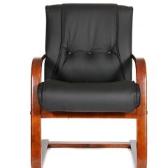 Кресло для посетителя CHAIRMAN  653 V (Кожа) Черное в Лабытнанги - labytnangi.mebel24.online | фото 2