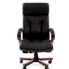 Кресло для руководителя CHAIRMAN  421 (Натуральная кожа) Черное в Лабытнанги - labytnangi.mebel24.online | фото 2