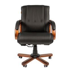 Кресло для руководителя CHAIRMAN  653 М (Кожа) Черное в Лабытнанги - labytnangi.mebel24.online | фото 2