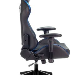 Кресло игровое Бюрократ VIKING 4 AERO BLUE черный/синий в Лабытнанги - labytnangi.mebel24.online | фото 8