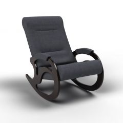 Кресло-качалка Вилла 11-Т-ГР (тканьвенге) ГРАФИТ в Лабытнанги - labytnangi.mebel24.online | фото 1
