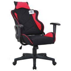 Кресло компьютерное BRABIX GT Racer GM-101 + подушка (ткань) черное/красное (531820) в Лабытнанги - labytnangi.mebel24.online | фото 4