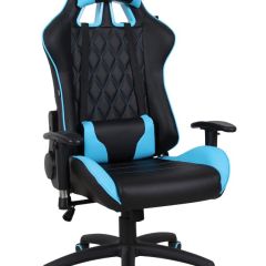 Кресло компьютерное BRABIX "GT Master GM-110" (черное/голубое) 531928 в Лабытнанги - labytnangi.mebel24.online | фото