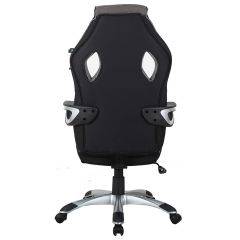 Кресло компьютерное BRABIX Techno GM-002 (ткань) черное/серое, вставки белые (531815) в Лабытнанги - labytnangi.mebel24.online | фото 6