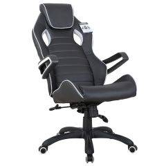Кресло компьютерное BRABIX Techno Pro GM-003 (экокожа черное/серое, вставки серые) 531814 в Лабытнанги - labytnangi.mebel24.online | фото 4