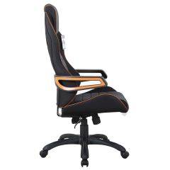 Кресло компьютерное BRABIX Techno Pro GM-003 (ткань черное/серое, вставки оранжевые) 531813 в Лабытнанги - labytnangi.mebel24.online | фото 3