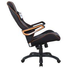 Кресло компьютерное BRABIX Techno Pro GM-003 (ткань черное/серое, вставки оранжевые) 531813 в Лабытнанги - labytnangi.mebel24.online | фото 4