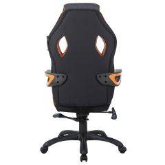 Кресло компьютерное BRABIX Techno Pro GM-003 (ткань черное/серое, вставки оранжевые) 531813 в Лабытнанги - labytnangi.mebel24.online | фото 5