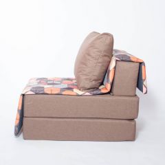 Кресло-кровать бескаркасное Харви (коричневый-геометрия браун) в Лабытнанги - labytnangi.mebel24.online | фото 2