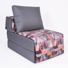 Кресло-кровать бескаркасное Харви (серый-сноу манго) в Лабытнанги - labytnangi.mebel24.online | фото