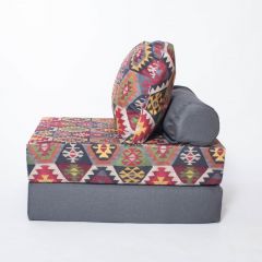 Кресло-кровать-пуф бескаркасное Прайм (мехико серый-графит) в Лабытнанги - labytnangi.mebel24.online | фото
