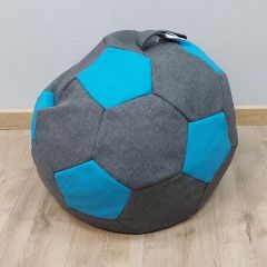 Кресло-мешок Мяч S (Savana Grey-Neo Azure) в Лабытнанги - labytnangi.mebel24.online | фото
