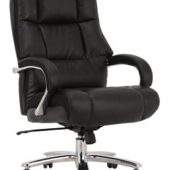 Кресло офисное BRABIX PREMIUM "Bomer HD-007" (рециклированная кожа, хром, черное) 531939 в Лабытнанги - labytnangi.mebel24.online | фото 1